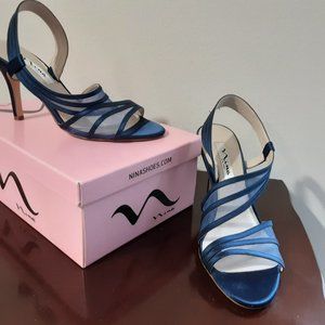 Navy blue sandals